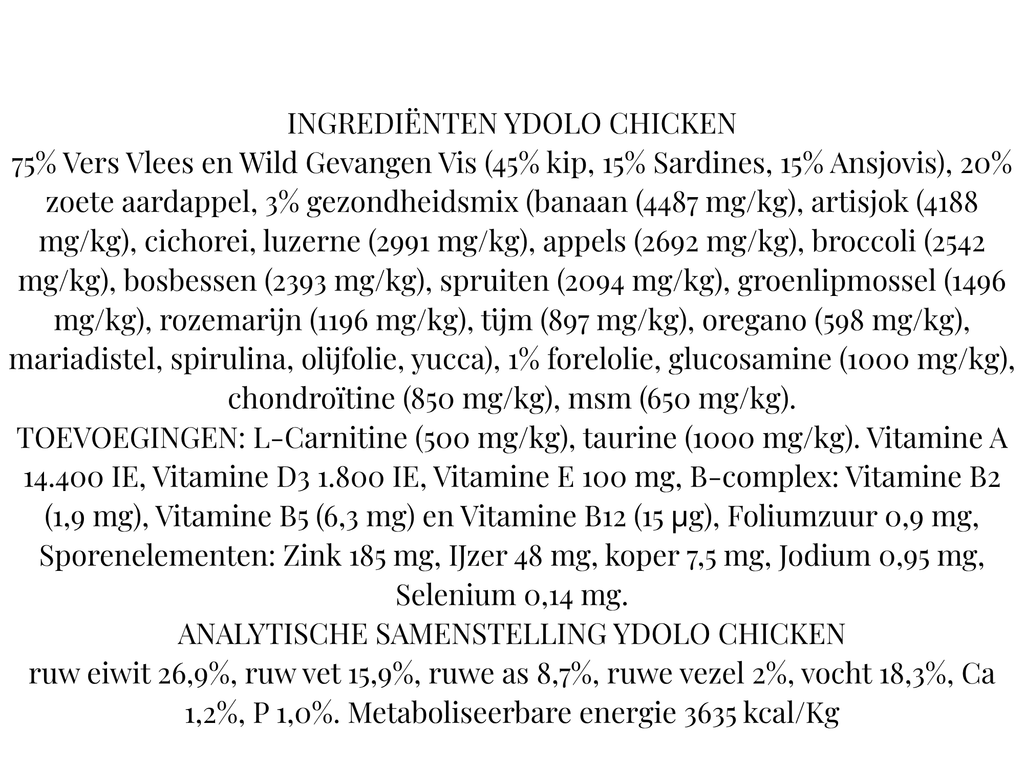 YDOLO Healthy & Pure Chicken