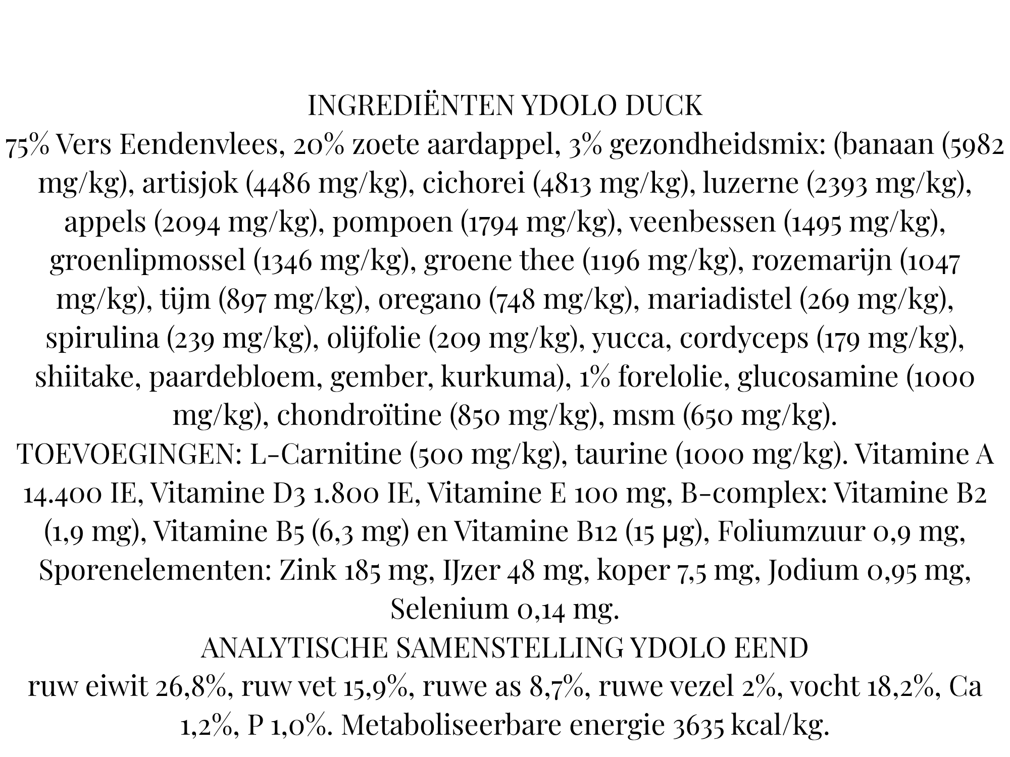 YDOLO Healthy & Pure Duck