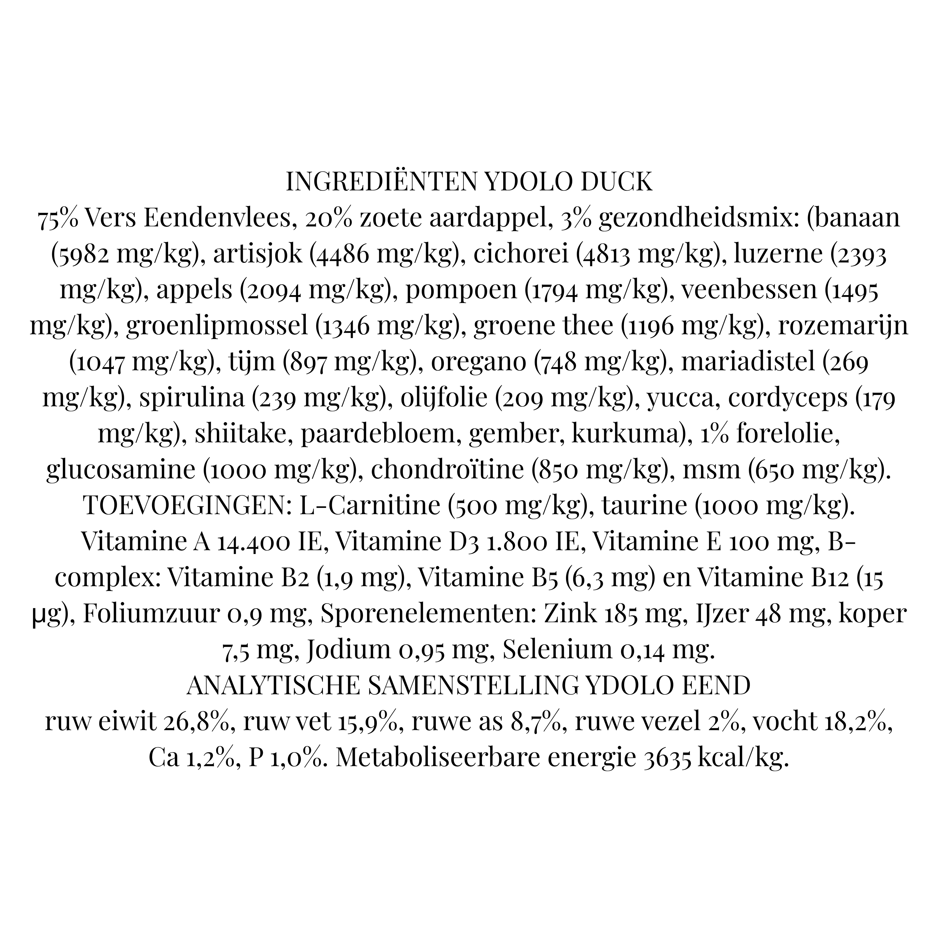 YDOLO Healthy & Pure Duck