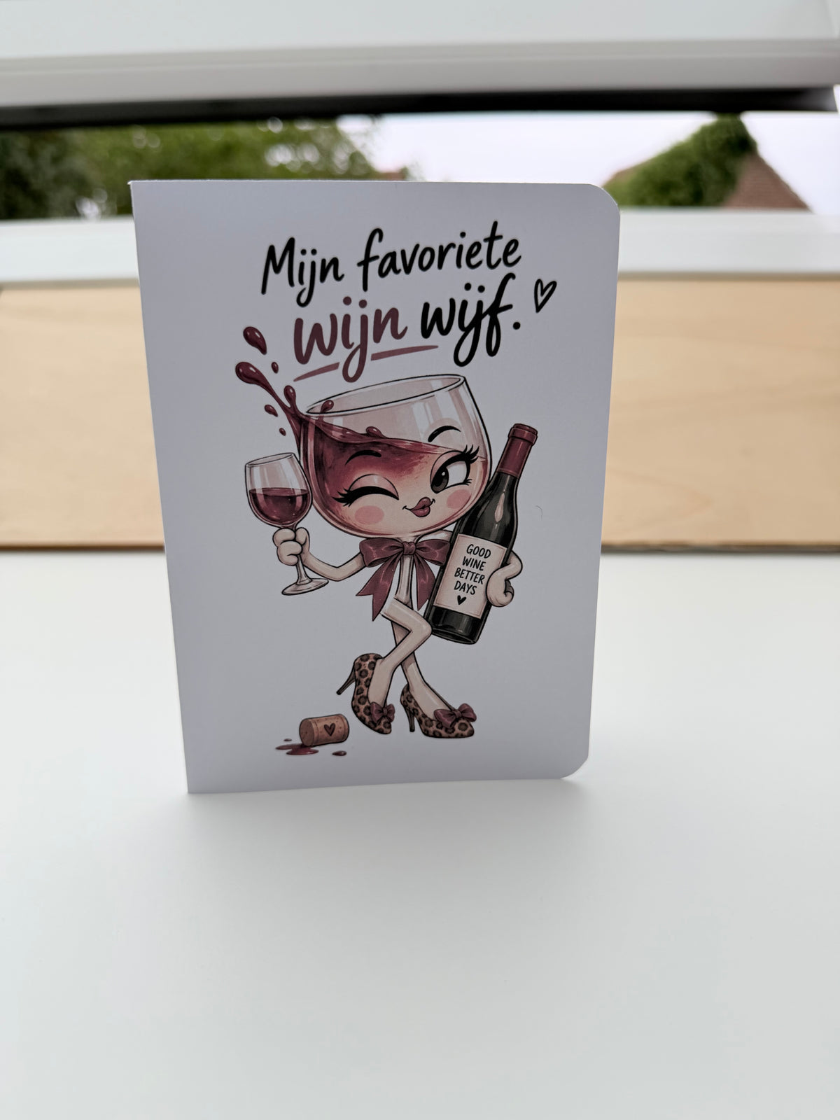 Wenskaarten met nen hoek af