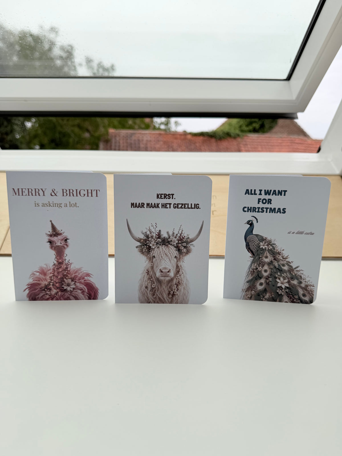 Originele kerstkaarten met nen hoek af